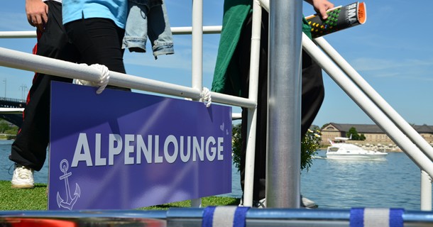 Die Alpenlounge auf dem #muhboot.