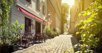 Gasse in Spittelberg, Wien, Altstadt  Österreich (Foto: AdobeStock - mRGB)