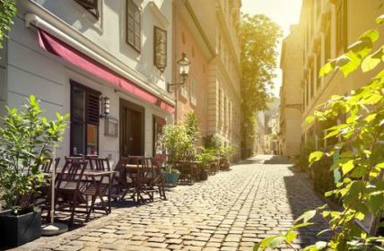 Gasse in Spittelberg, Wien, Altstadt  Österreich (Foto: AdobeStock - mRGB)