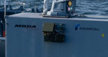 Erfolgreiche Integration und Erprobung des Laserwaffendemonstrators auf der Fregatte (Foto: Rheinmetall AG)