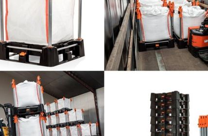 Effizientes und flexibles Big Bag Gestell System für (Foto: Euro Industry Supply GmbH & Co. KG)