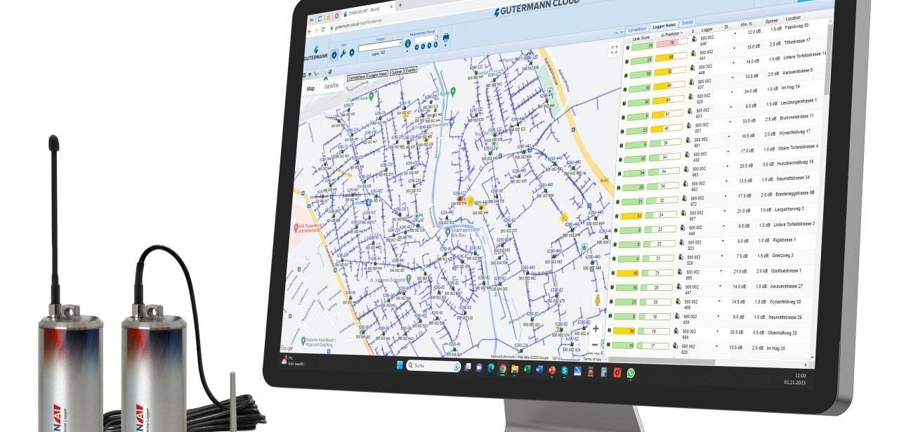 ZONESCAN AI Logger: Hochpräzise Leckortung mit künstlicher (Foto: Gutermann Technology)