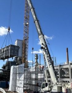 Erste E-Heater-Module treffen planmäßig auf BODU-Baustelle im Rheinland (Foto: Shell Deutschland)