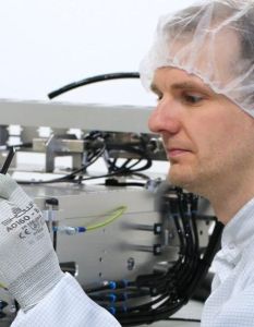 Patentierte Luftlagerpositionierung gewährleistet submikrometergenaues reibungsfreies und thermisch stabiles (Foto: JAT - Jenaer Antriebstechnik GmbH)