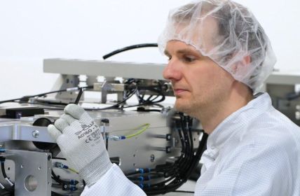 Patentierte Luftlagerpositionierung gewährleistet submikrometergenaues reibungsfreies und thermisch stabiles (Foto: JAT - Jenaer Antriebstechnik GmbH)