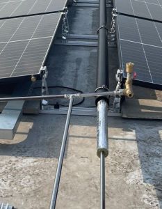 SHK-Fachbetrieb nutzt 24 Hybridkollektoren komplett für Heizung und (Foto: TWL Technologie GmbH)