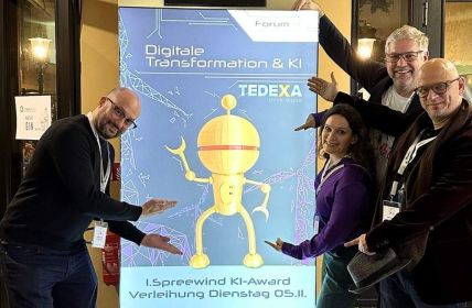 KI-Projekte können noch bis 31. Oktober per E-Mail eingereicht TEDEXA lädt Windfirmen ein: Zweiter KI-Award Goldener Humphrey (Foto: TEDEXA GmbH)