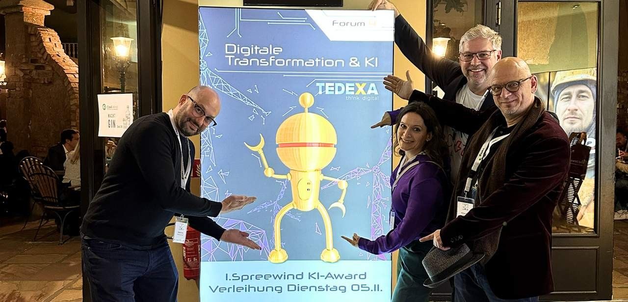 KI-Projekte können noch bis 31. Oktober per E-Mail eingereicht TEDEXA lädt Windfirmen ein: Zweiter KI-Award Goldener Humphrey (Foto: TEDEXA GmbH)