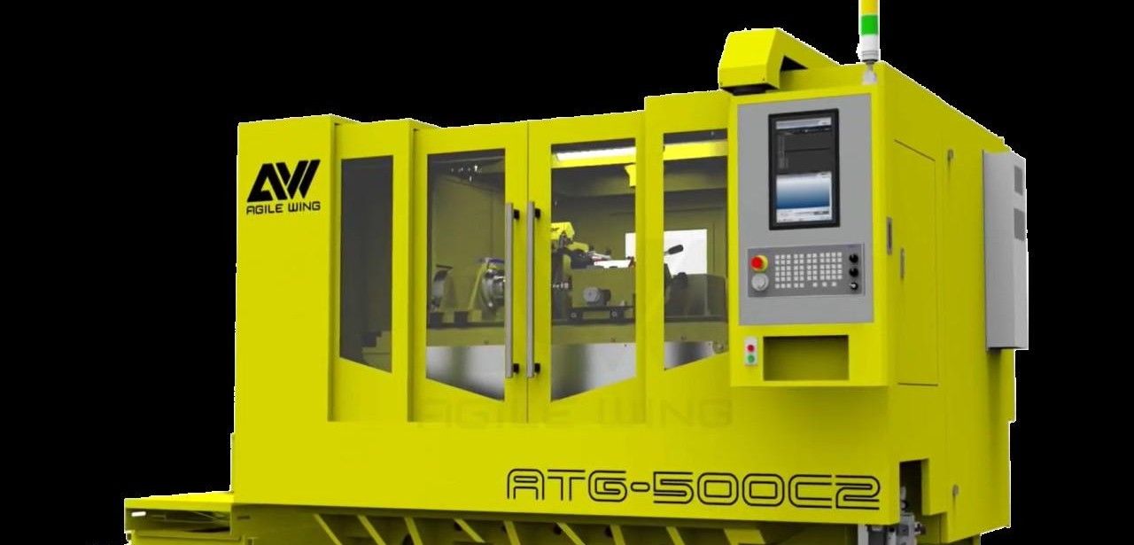 Agile Wing und NUM präsentieren hochpräzise Multitasking-Rundschleifmaschine Flexium+68 (Foto: NUM AG)