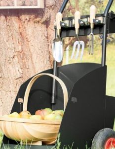 GARDY Gartenwagen organisiert Werkzeuge übersichtlich mit robustem, ergonomischem (Foto: Max Knobloch Nachf. GmbH)