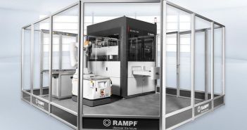 Modulare MC 1000 Zelle von RAMPF automatisiert Dosieren, (Foto: RAMPF Holding GmbH & Co. KG)