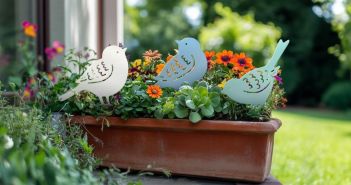 Pulverbeschichtete Rankgitter in Honig, Loop und Retro Designs (Foto: Max Knobloch Nachf. GmbH)