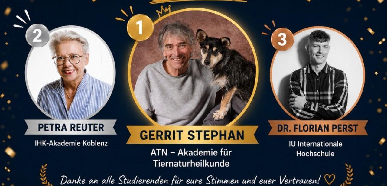 Tutor des Jahres 2027 in Berlin gekürt: Gerrit Stephan (Foto: Bundesverband der Fernstudienanbieter e. V.)