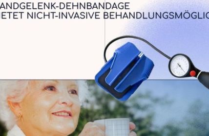 curpal Handgelenk-Dehnbandage lindert Karpaltunnelbeschwerden schonend ohne Operation oder (Foto: curpal - bayer Feinwerk GmbH & Co. KG)