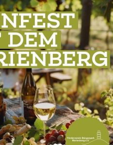 Kostenloses Weinfest auf Marienberg mit regionalen Weinangeboten und (Foto: Förderverein Bürgerpark Marienberg e.V.)