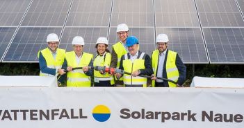 Vattenfall eröffnet Solarpark Nauen mit 46 MWp, zehnjährigem (Foto: Vattenfall GmbH)